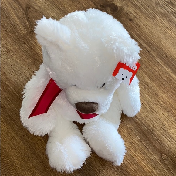 New Gund  White Teddy Bear plush toy Christmas - Picture 2 of 11